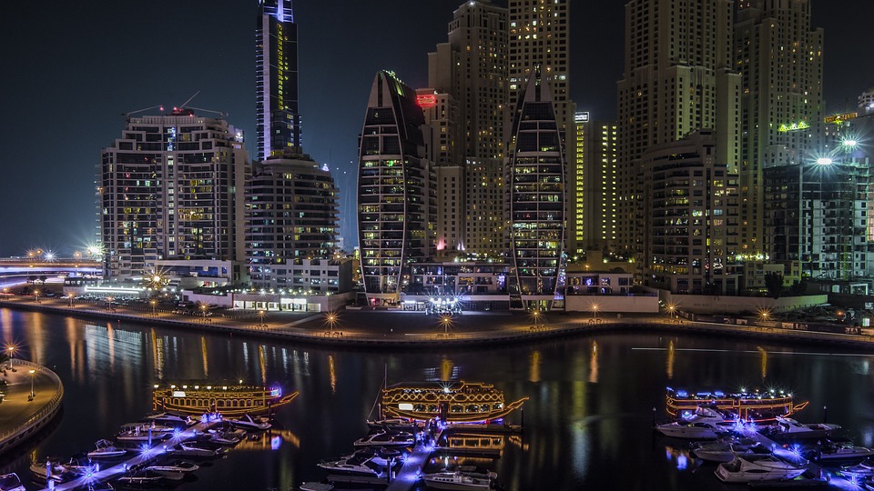 Dubai, Marina, Arab, United, Emirates, Uae, Skyline