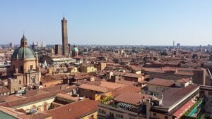 bologna, roofs, overview